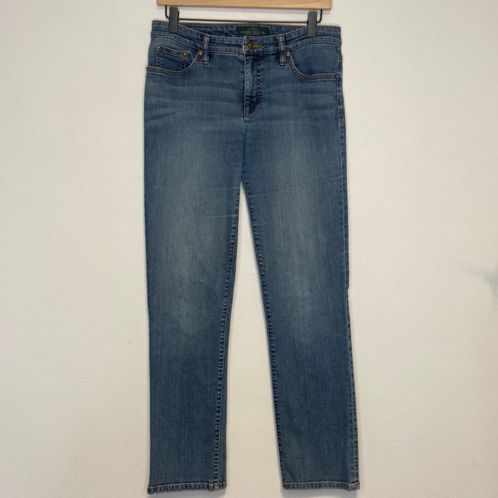 Lauren Ralph Lauren Modern Curvy Straight Leg Stretch Jeans Size 8